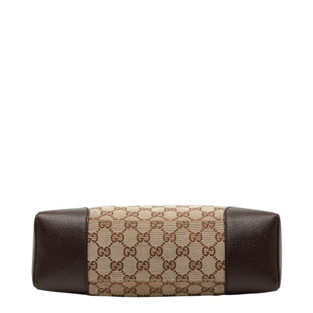 Gucci GG Brown Crossbody Leather Bag Shoulder Canvas - Picture 3 of 9